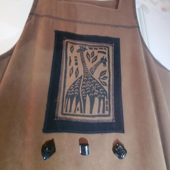 Giraffe faux suede Jumper - Picture 1 of 5